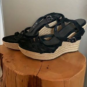 Black Ugg espadrilles